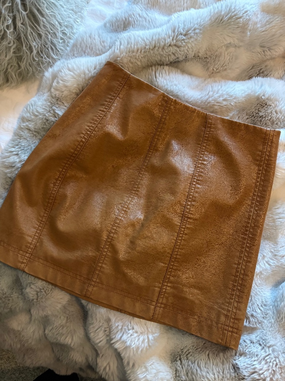 Free People Faux Leather Skirt
